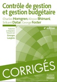 Charles Horngren et Srikant Datar - Contrôle de gestion et gestion budgétaire - Corrigés des exercices.