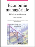 Edwin Mansfield - Economie Manageriale. Theorie Et Applications.