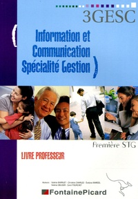 Valérie Barruet et Christine Charles - Information et Communication 1e STG spécialité gestion - Livre du professeur. 1 Cédérom