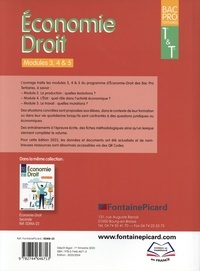 Economie-Droit 1re Tle Bac Pro tertiaires. Modules 3, 4 & 5  Edition 2023