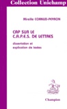 Mireille Cornud-Peyron - Cap Sur Le Capes De Lettres. Edition 1999.