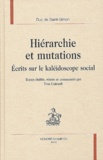  Saint-Simon - Hiérarchie et mutations. - Ecrits sur le kaléidoscope social.