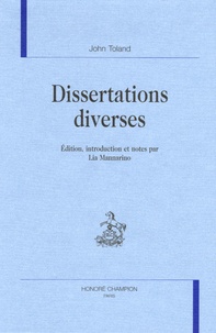 John Toland - Dissertations diverses.