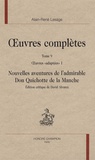 Alain-René Lesage - Oeuvres complètes - Tome 9, Oeuvres "adaptées" I, Nouvelles aventures de l'admirable Don Quichotte de la Manche.