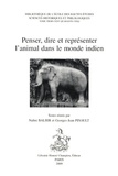 Nalini Balbir et Georges-Jean Pinault - Penser, dire et représenter l'animal dans le monde indien.