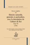 Georges-Louis Leclerc Buffon - Oeuvres complètes - Tome 7, Histoire naturelle, générale et particulière, avec la description du Cabinet du roi (1758).