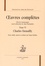 Edmond de Goncourt et Jules de Goncourt - Oeuvres complètes - Tome 6, Charles Demailly.
