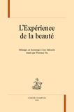 Florence Fix - L'expérience de la beauté - Mélanges en hommage à Lise Sabourin.