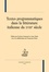 Evelyne Donnarel et Jean Nimis - Textes programmatiques dans la littérature italienne du XVIIIe siècle.