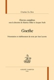 Charles Du Bos - Oeuvres complètes - Goethe.