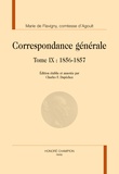 Marie d' Agoult et Charles François Dupêchez - Correspondance générale - Tome 9, 1856-1857.