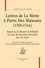 Charles Pacius de La Motte - Lettres à Pierre des Maizeaux (1700-1744) - Regard sur la librairie de Hollande au cours des premières décennies du XVIIIe siècle.