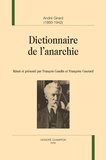 André Girard - Dictionnaire de l'anarchie.