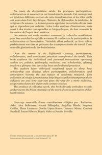 Participation, collaboration, association. Communauté, échanges, politiques, et philosophies au XVIIIe siècle