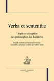 Raymond Trousson - Verba et sententiæ - Recueil d’articles de Raymond Trousson.