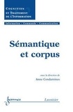 Anne Condamines - Sémantique et corpus.