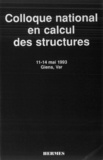  Bernadou - Colloque National En Calcul Des Structures : 11-14 Mai 1993.