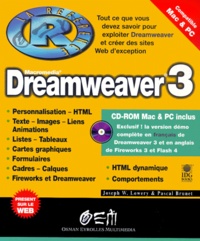 Joseph-W Lowery - Dreamweaver 3. Avec Cd-Rom.