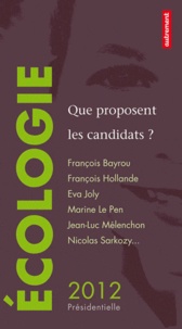 David d' Equainville - Ecologie - Que proposent les candidats ?.