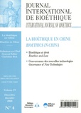 Christian Byk - Journal International de Bioéthique Volume 19 N° 4, Déce : La bioéthique en Chine.
