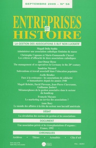 Marie-Emmanuelle Chessel - Entreprises et Histoire N° 56, Septembre 200 : La gestion des associations à but non lucratif.