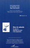  Anonyme - Psychologie Du Travail Et Des Organisations Volume 6 N° 1-2 / 2000 : Voies De Recherche Du Reseau De Psychologie Du Travail Et Des Organisations.