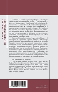 La gouvernance de l'opinion publique. Actes des 5èmes Entretiens de l'IEP de Grenoble, 2-3 mai 2000