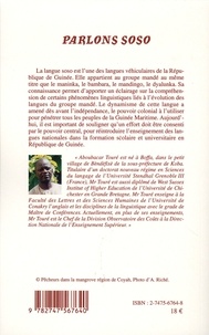 Parlons soso. Langue et culture du peuple de la Guinée maritime