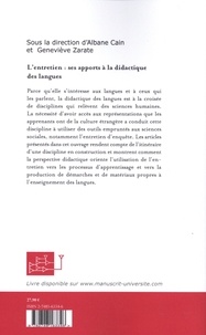 L'entretien : ses apports à la didactique des langues