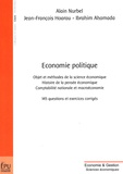 Alain Nurbel - Economie politique - Objet et méthodes de la science économique, Histoire de la pensée économique, Comptabilité nationale et macroéconomie.