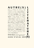 Philippe Olivera et Vincent Platini - Agone N° 63-64, 2019 : Autre(s) littérature(s).