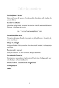 Questions De Discipline A L'Ecole Et Ailleurs