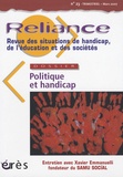 Charles Gardou et Denis Poizat - Reliance N° 23, Mars 2007 : Politique et handicap.