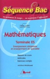 Serge Bertrand et Nadine Jacob - Mathématiques Terminale ES.