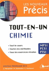 Jacques Mesplède et M Dumoulin - Tout-en-un chimie MPSI-PCSI-PTSI.