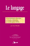 Yvan Elissalde - Le langage - Dissertation.