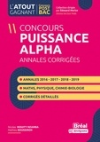Mathieu Boussiron et Nicolas Mouity Nzamba - Concours Puissance Alpha - Annales corrigées Physique et Mathématiques de 2022 et 2023.