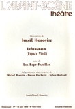 Israel Horovitz - L'Avant-scène théâtre N° 1031/1032, 1er - : Lebensraum (Espace vital) suivi de Les Sept familles.