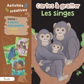 Erika Di Giglio - Cartes à gratter Les singes - 4 cartes avec modèle, 1 stylet, 1 notice.