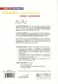Objectif diplomatie A1/A2. Le français des relations internationales Afrique - Océan Indien