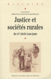 Frédéric Chauvaud - Justice et sociétés rurales - Du XVIe siècle à nos jours, Approches pluridisciplinaires.