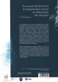 Du recueil de données à l'analyse des corpus en didactique des langues