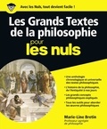 Marie-Line Bretin - Les grands textes de la philosophie pour les nuls.