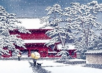 La neige par les grands maîtres de l'estampe japonaise