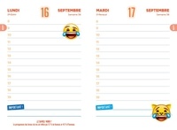 Agenda scolaire Emoji  Edition 2019-2020