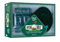  Hugo Image - Apéro golf, Tentez un hole in one et trinquez ! - Coffret avec 1 green, 2 clubs de gilf, 2 billes, 6 verres, 1 drapeau et 1 livre de recettes.