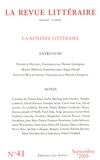 Richard Millet - La Revue littéraire N° 41, septembre 2009 : La rentrée littéraire.