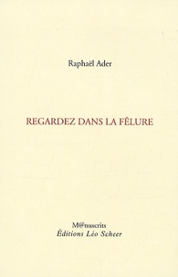 Raphaël Ader - Regardez dans la fêlure.
