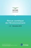  Office international de l'eau - Revue juridique de l'Environnement N° 4, décembre 2018 : .