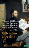Roland Barthes et Leo Bersani - Littérature et réalité.